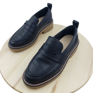 EVERLANE The Gum Sole Penny Loafer Black Platform 90s Shoes Size 7.5